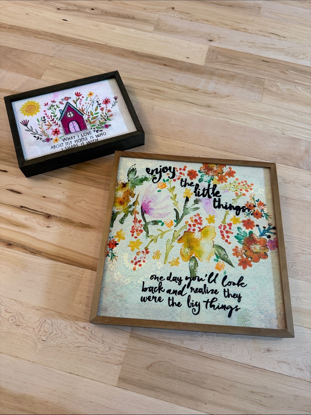Natural Life Home Decor Inspirational Signs-Free Standing-Home Family